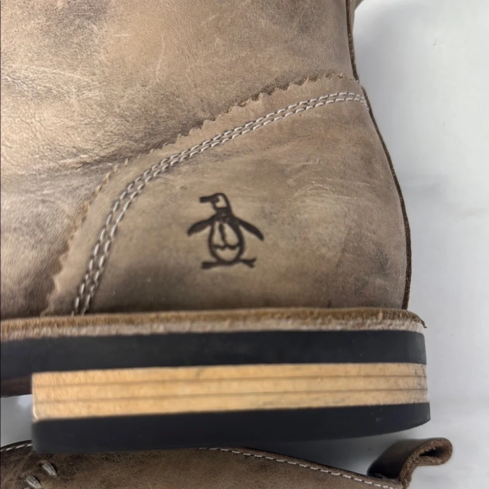 Men’s Penguin Leather Brown Chukka Boots - Picture 10 of 11
